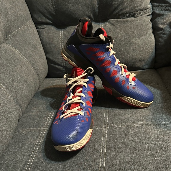 Air Jordan CP3 VI “Clippers” 535807-401 Blue and Red Athletic Shoes